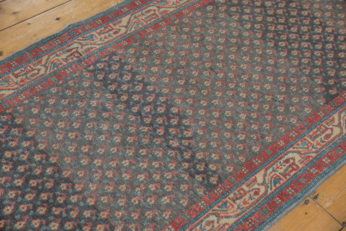 3.5x9.5 Vintage Distressed Serbend Rug Runner