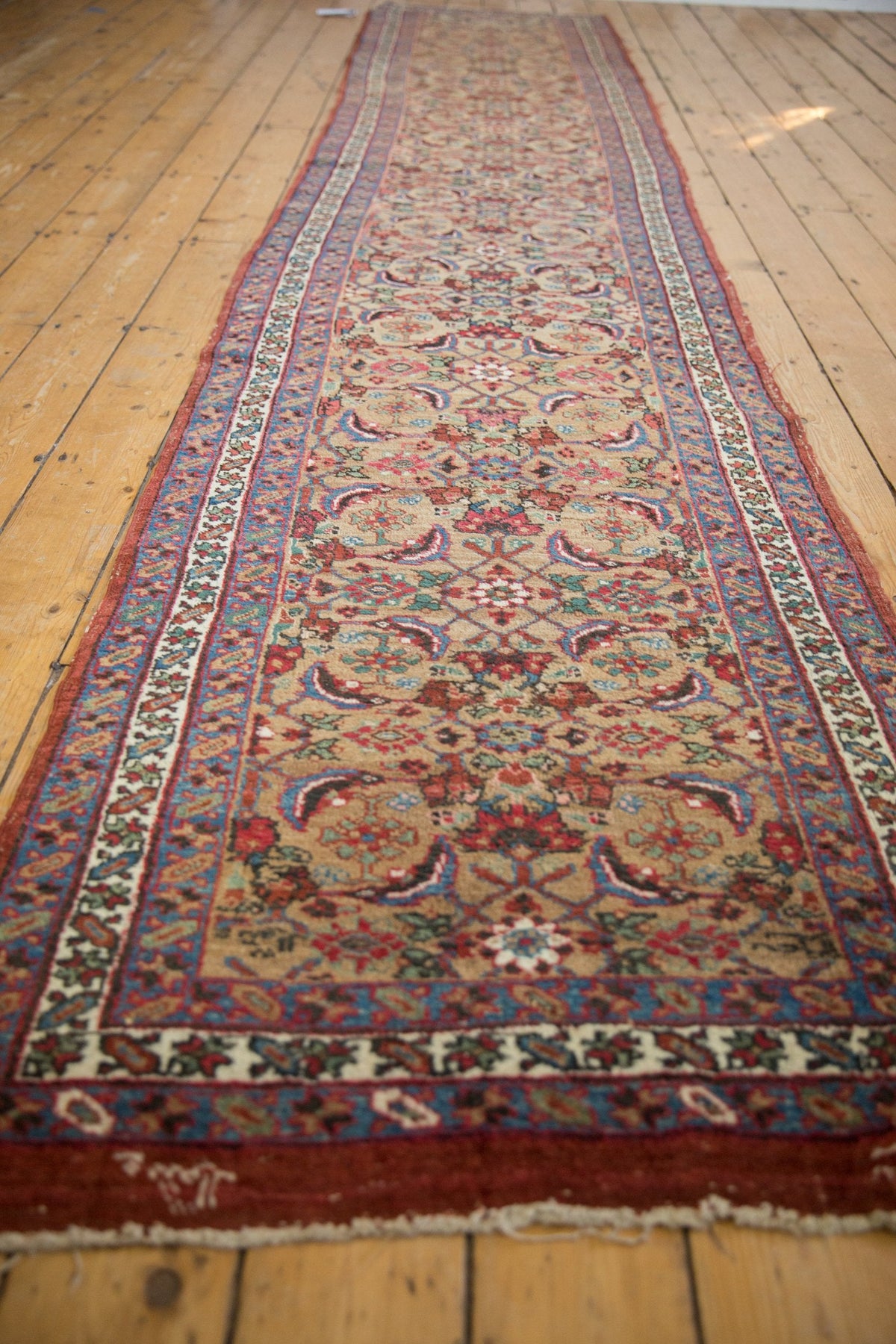 3x14.5 Antique Bijar Rug Runner