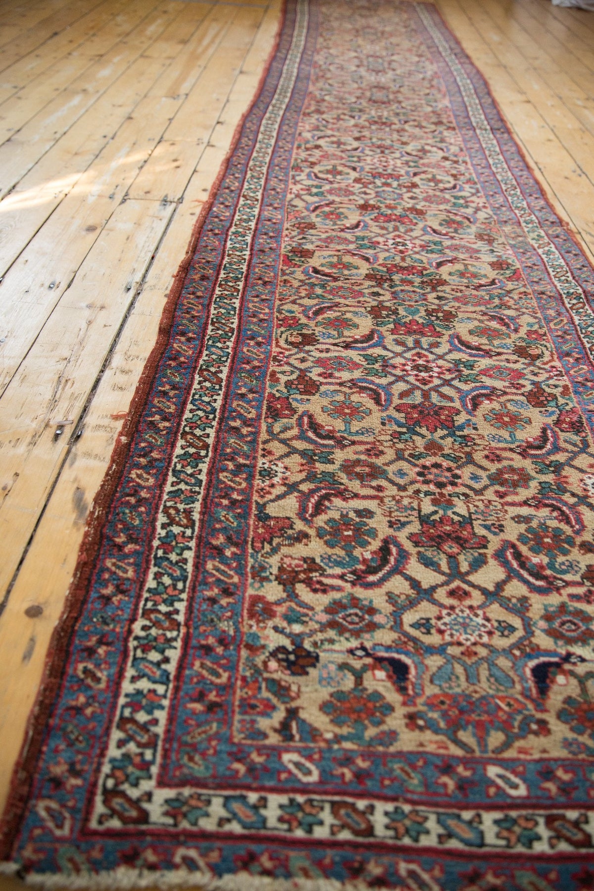 3x14.5 Antique Bijar Rug Runner