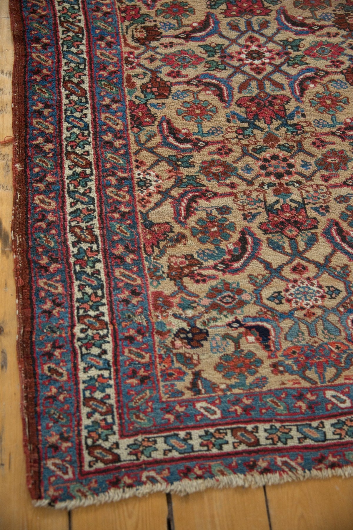 3x14.5 Antique Bijar Rug Runner