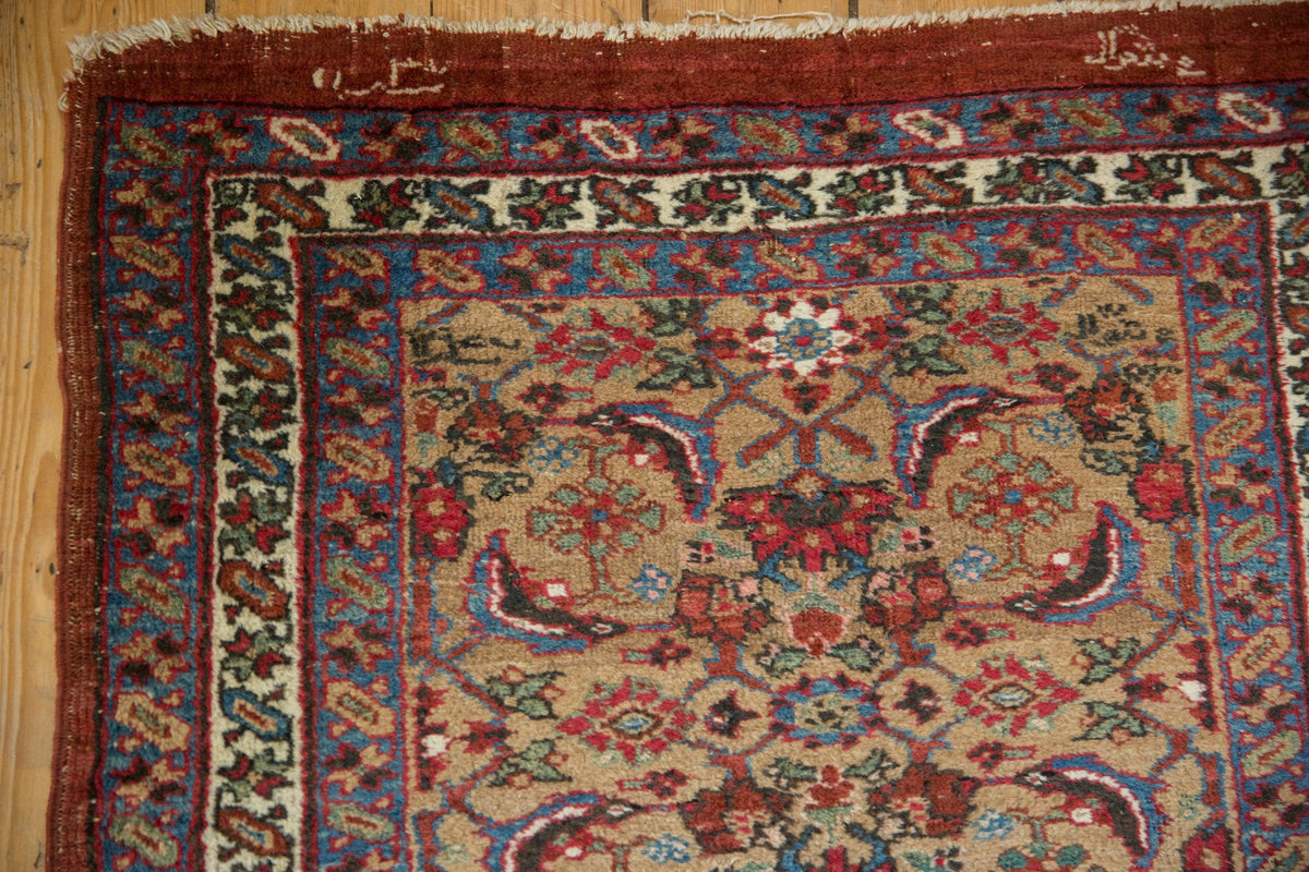 3x14.5 Antique Bijar Rug Runner