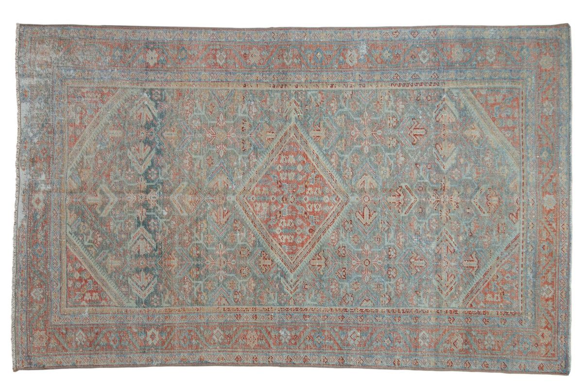 4x6.5 Vintage Distressed Mahal Rug