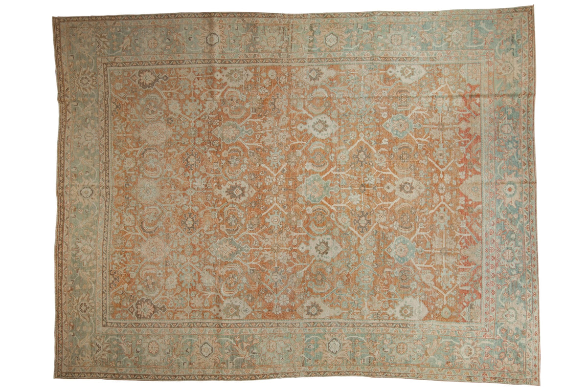 9x11.5 Vintage Distressed Mahal Carpet
