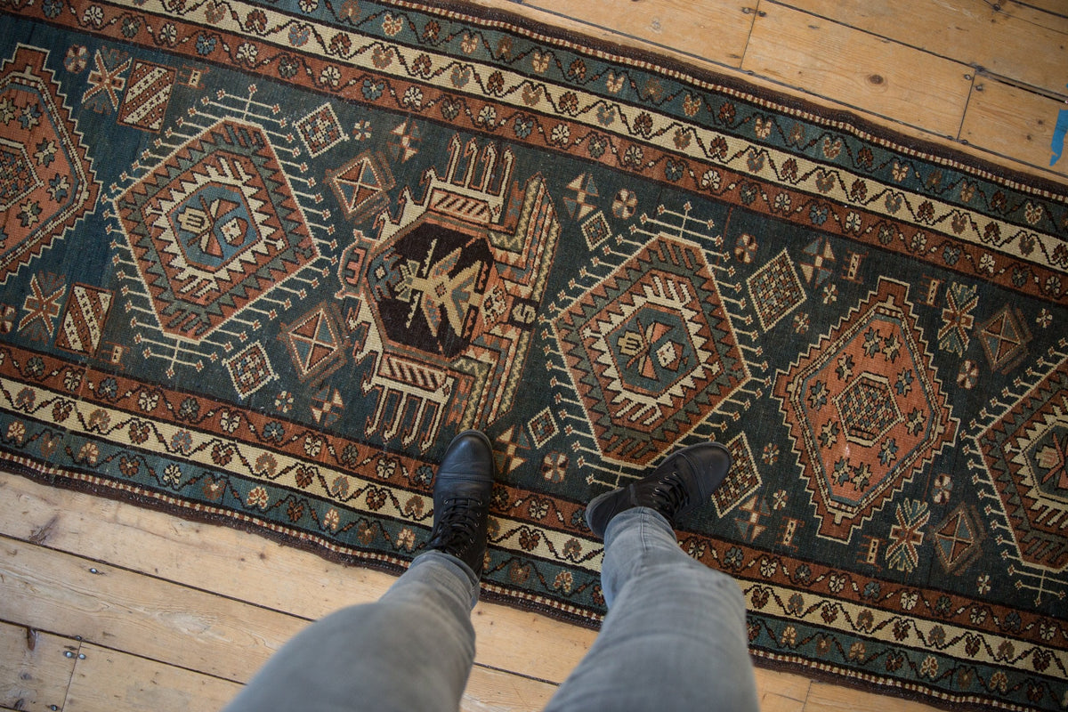 3.5x13.5 Vintage Karaja Rug Runner