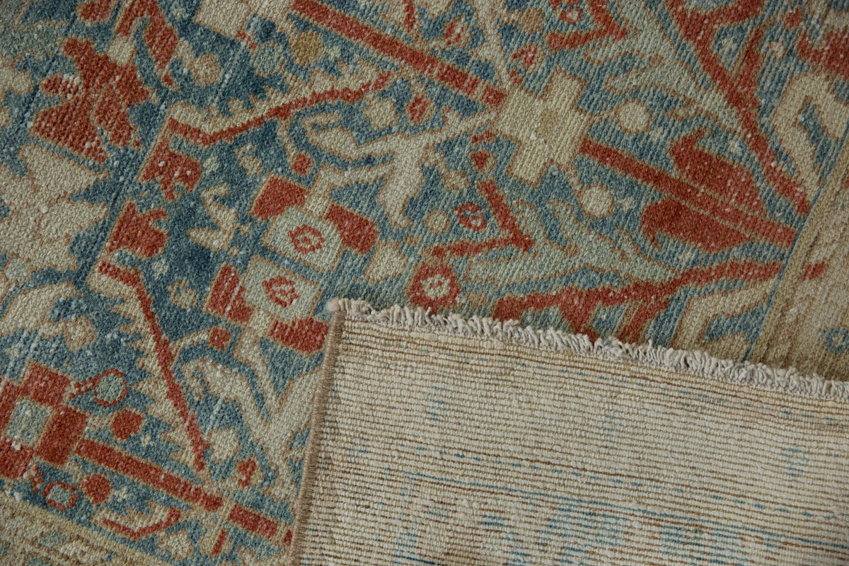 4x13.5 Vintage Distressed Hamadan Rug Runner