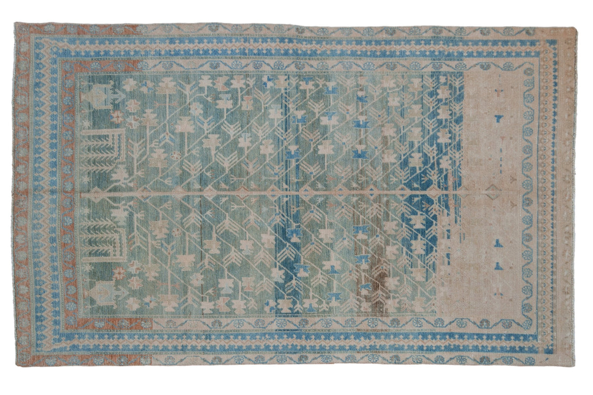 4.5x8 Vintage Fine Distressed Hamadan Rug