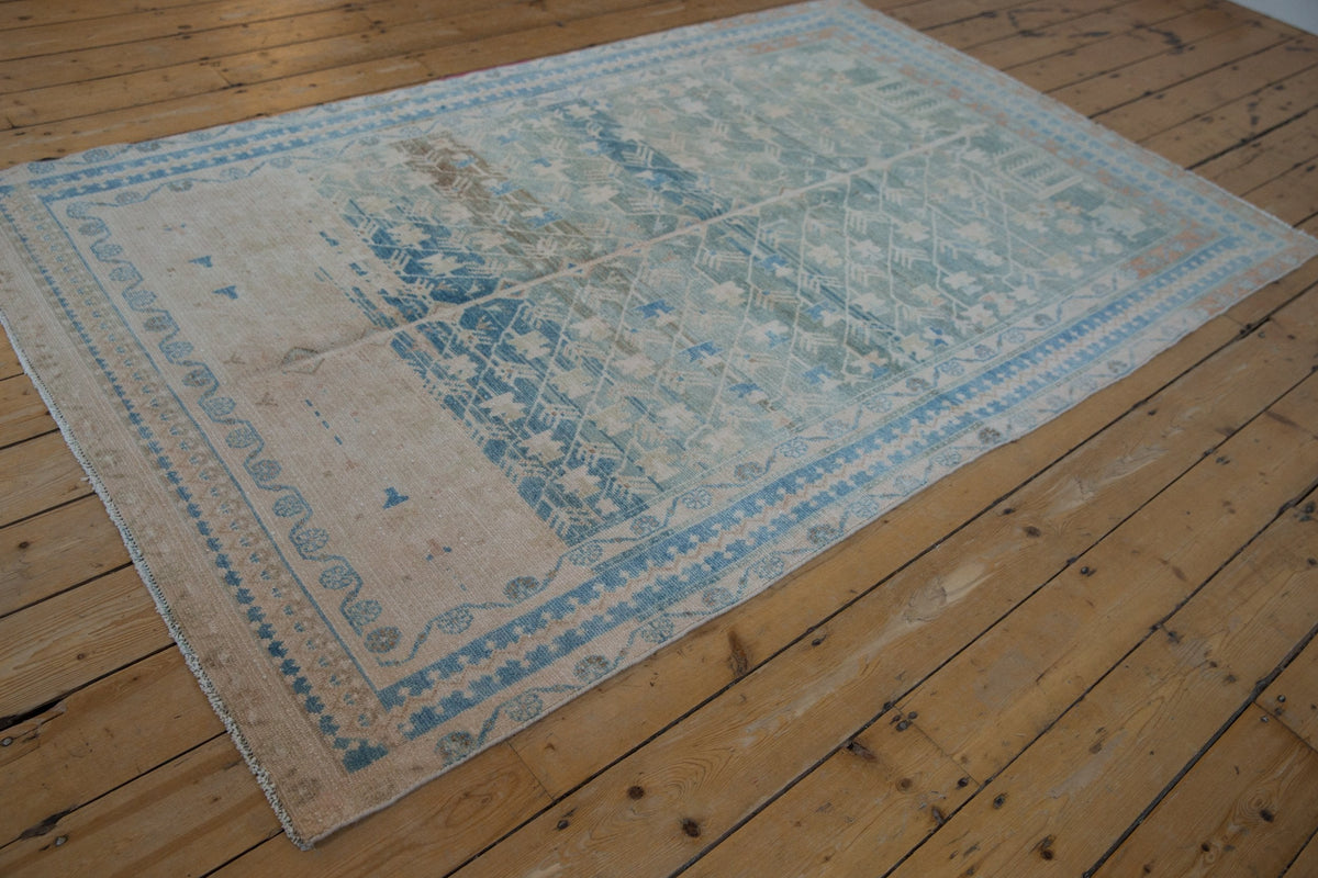 4.5x8 Vintage Fine Distressed Hamadan Rug