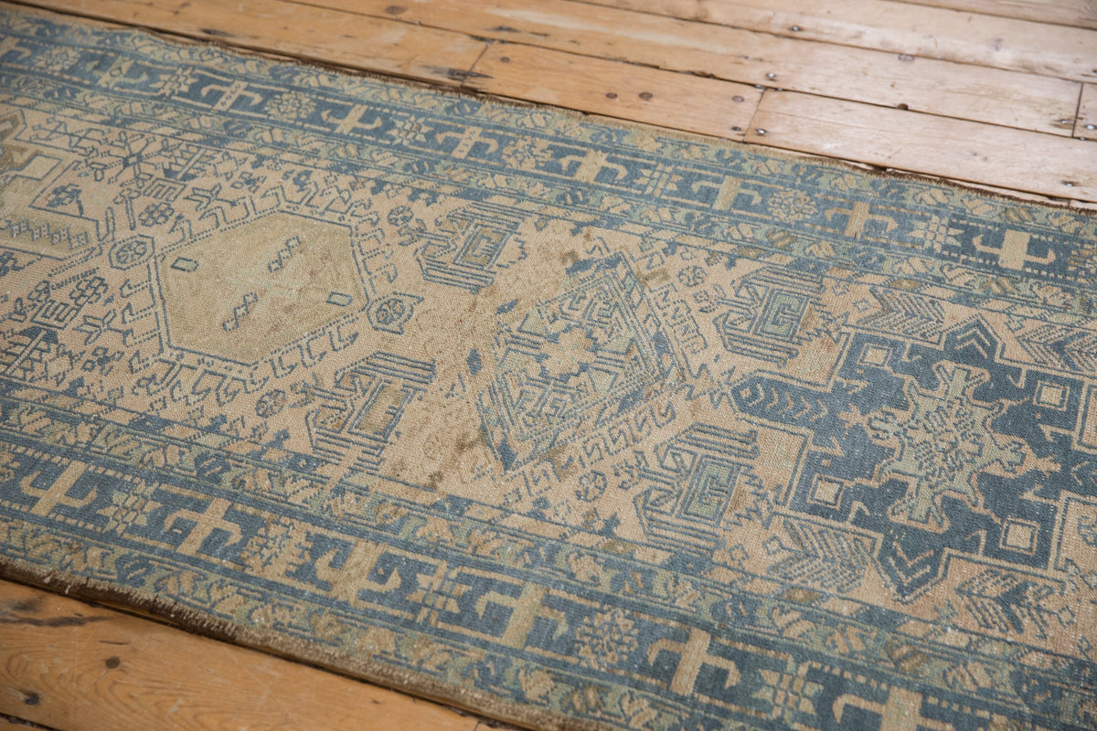 3x11 Vintage Distressed Karaja Rug Runner