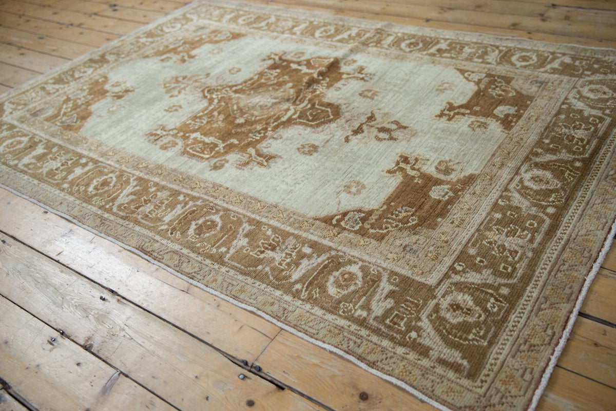 5x7 Vintage Distressed Oushak Rug