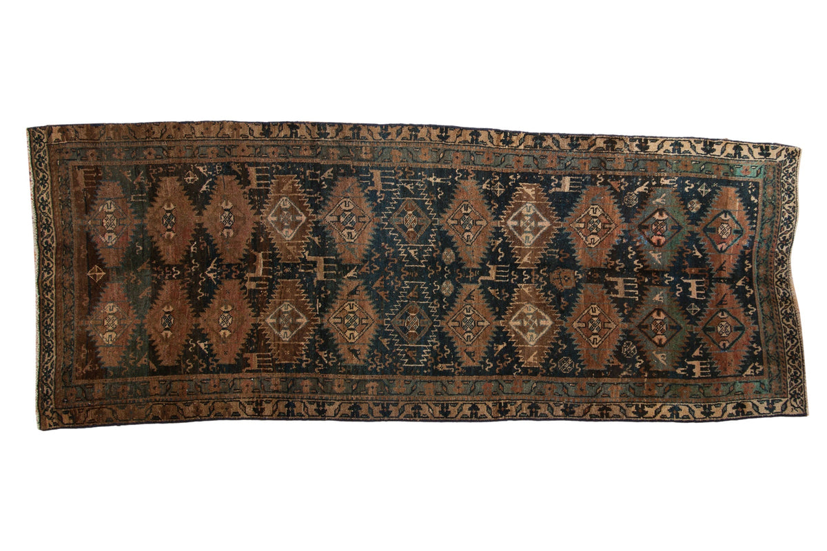 4x10.5 Vintage Distressed Kurd Rug Runner