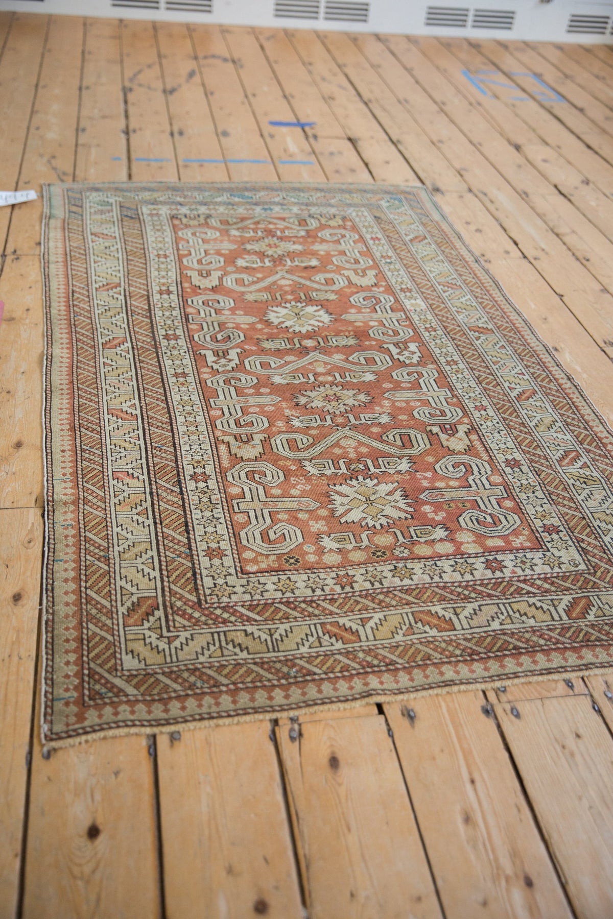 3.5x5.5 Antique Distressed Shirvan Rug
