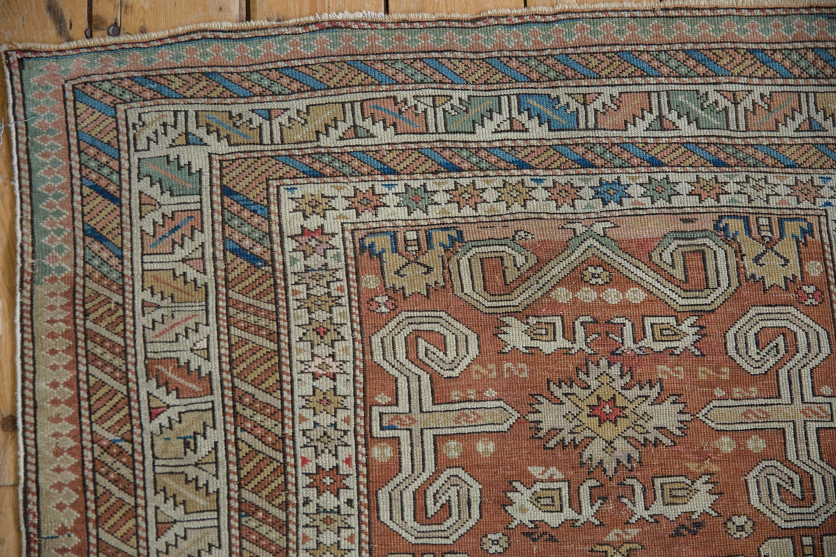 3.5x5.5 Antique Distressed Shirvan Rug