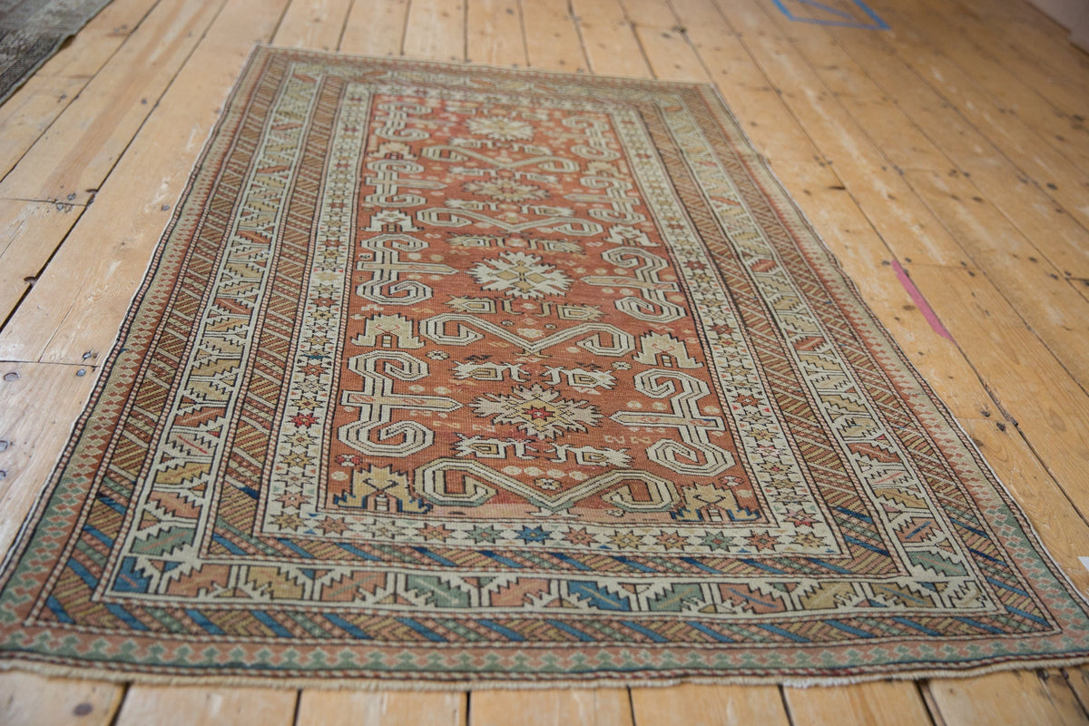 3.5x5.5 Antique Distressed Shirvan Rug
