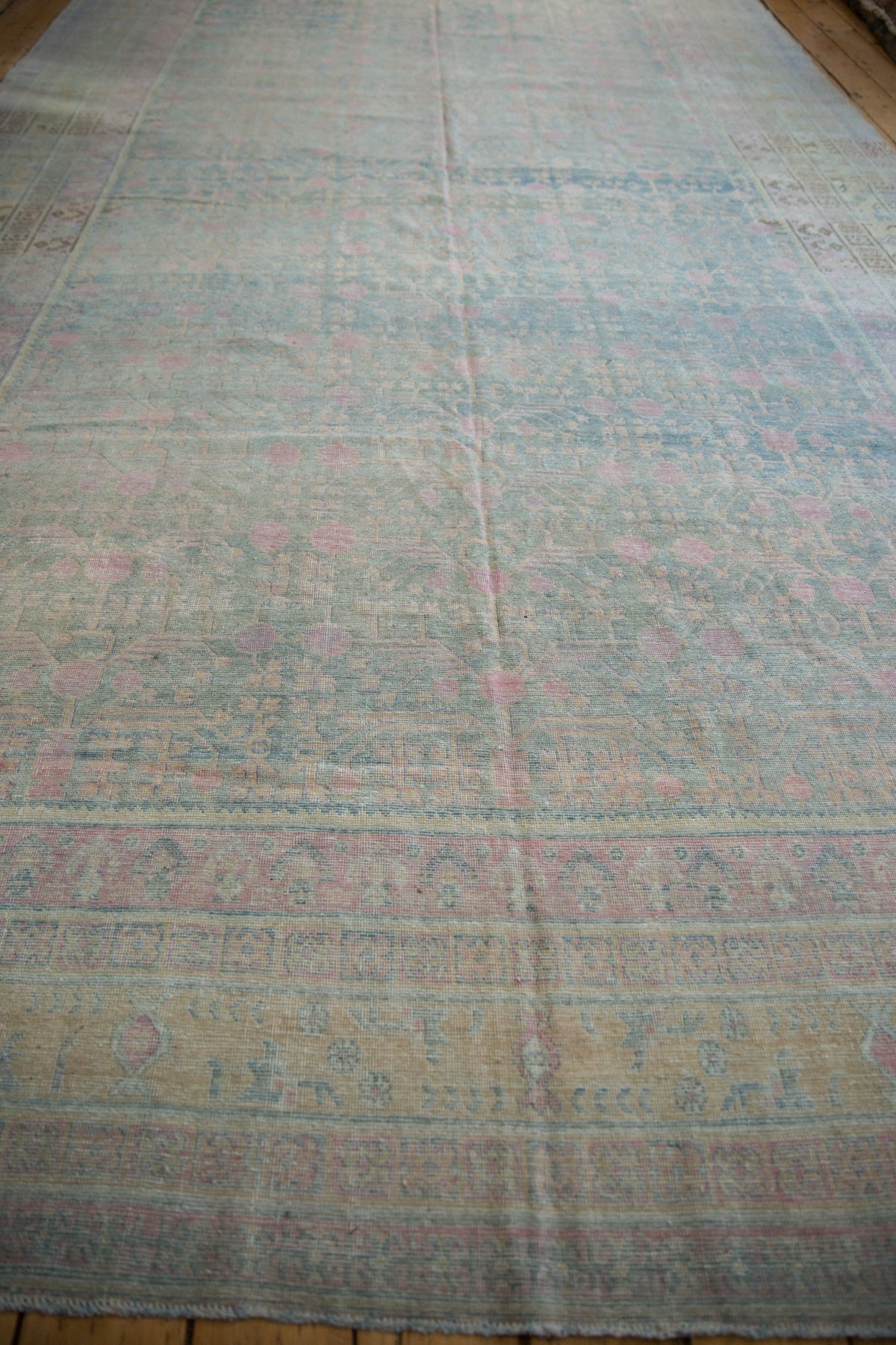 9x17.5 Vintage Distressed Khotan Carpet
