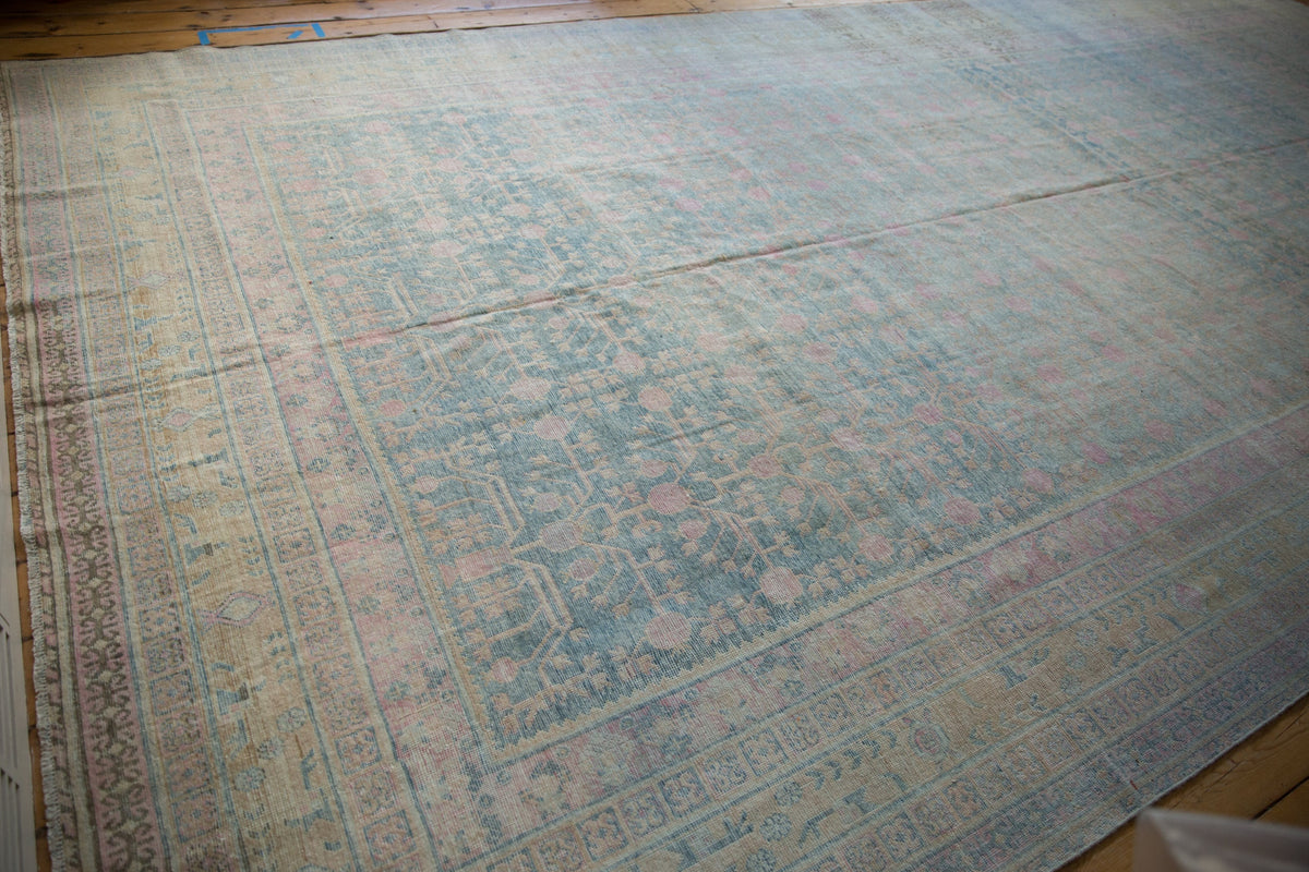 9x17.5 Vintage Distressed Khotan Carpet