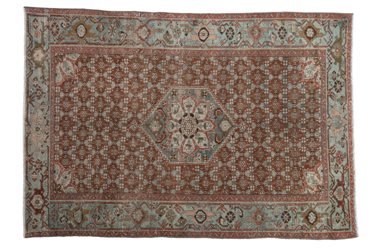 4x6 Antique Distressed Malayer Rug