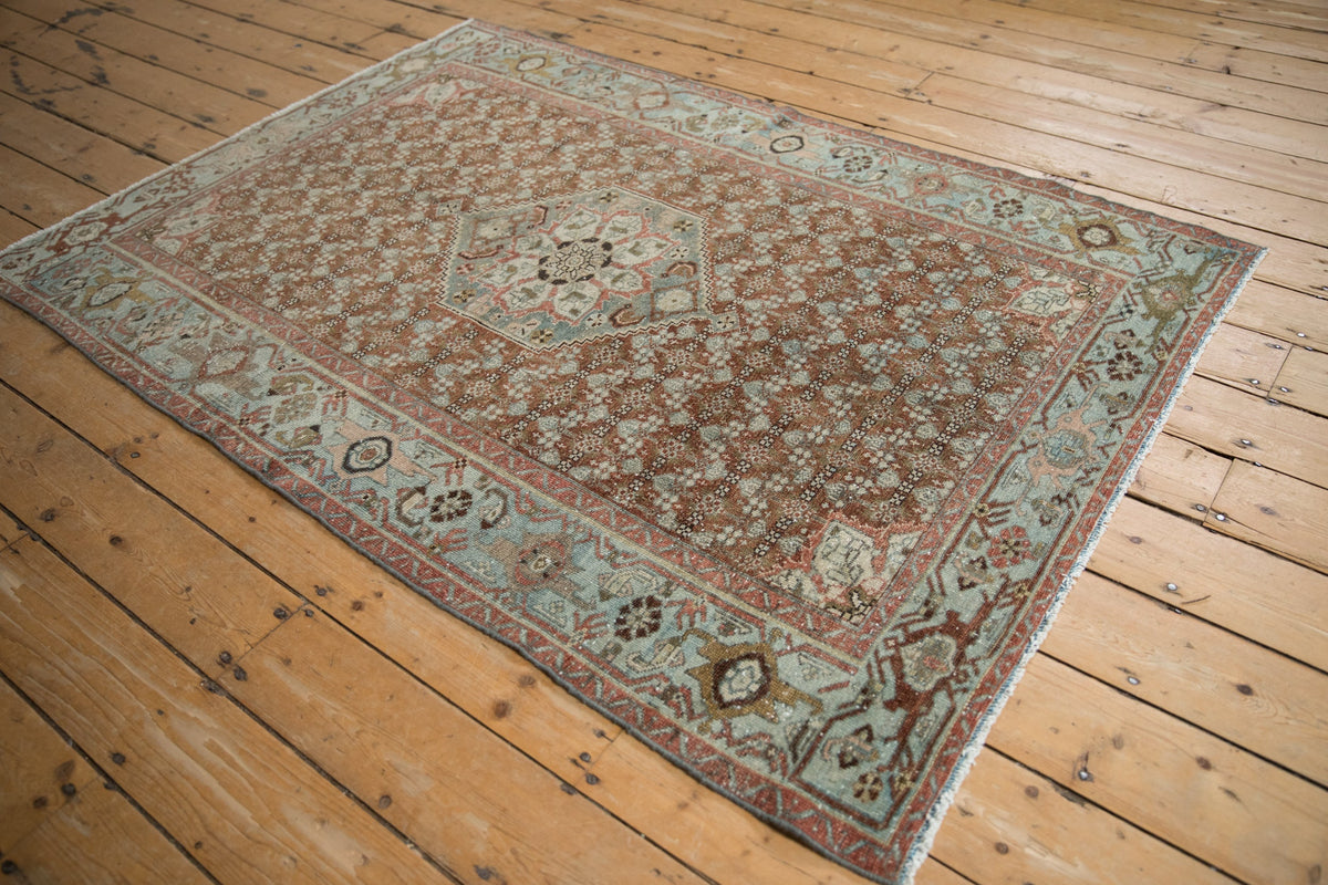 4x6 Antique Distressed Malayer Rug