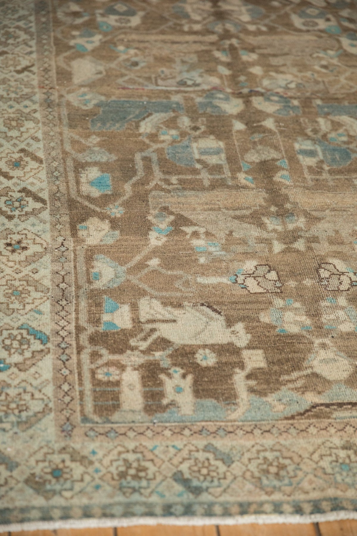 4x6.5 Vintage Distressed Hamadan Rug