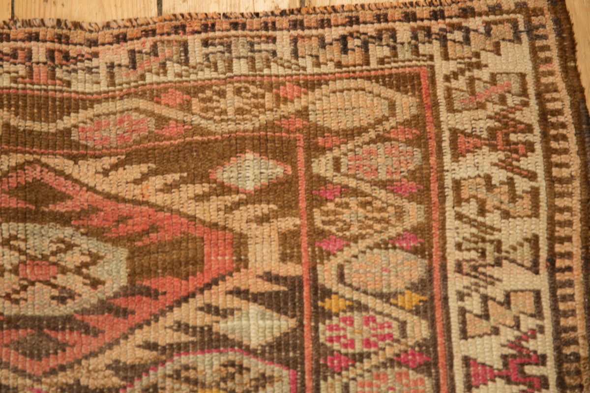 3.5x14 Vintage Distressed Kurd Rug Runner