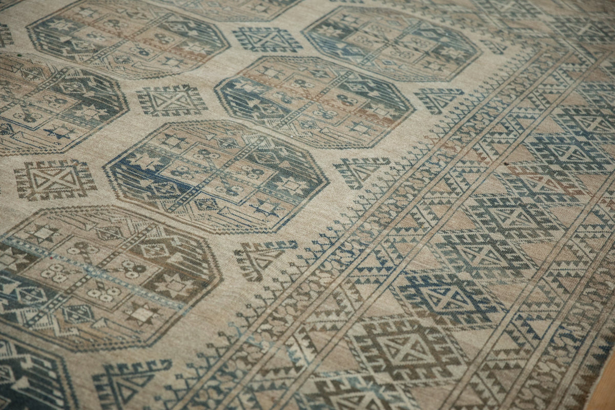 8.5x11.5 Vintage Distressed Ersari Carpet