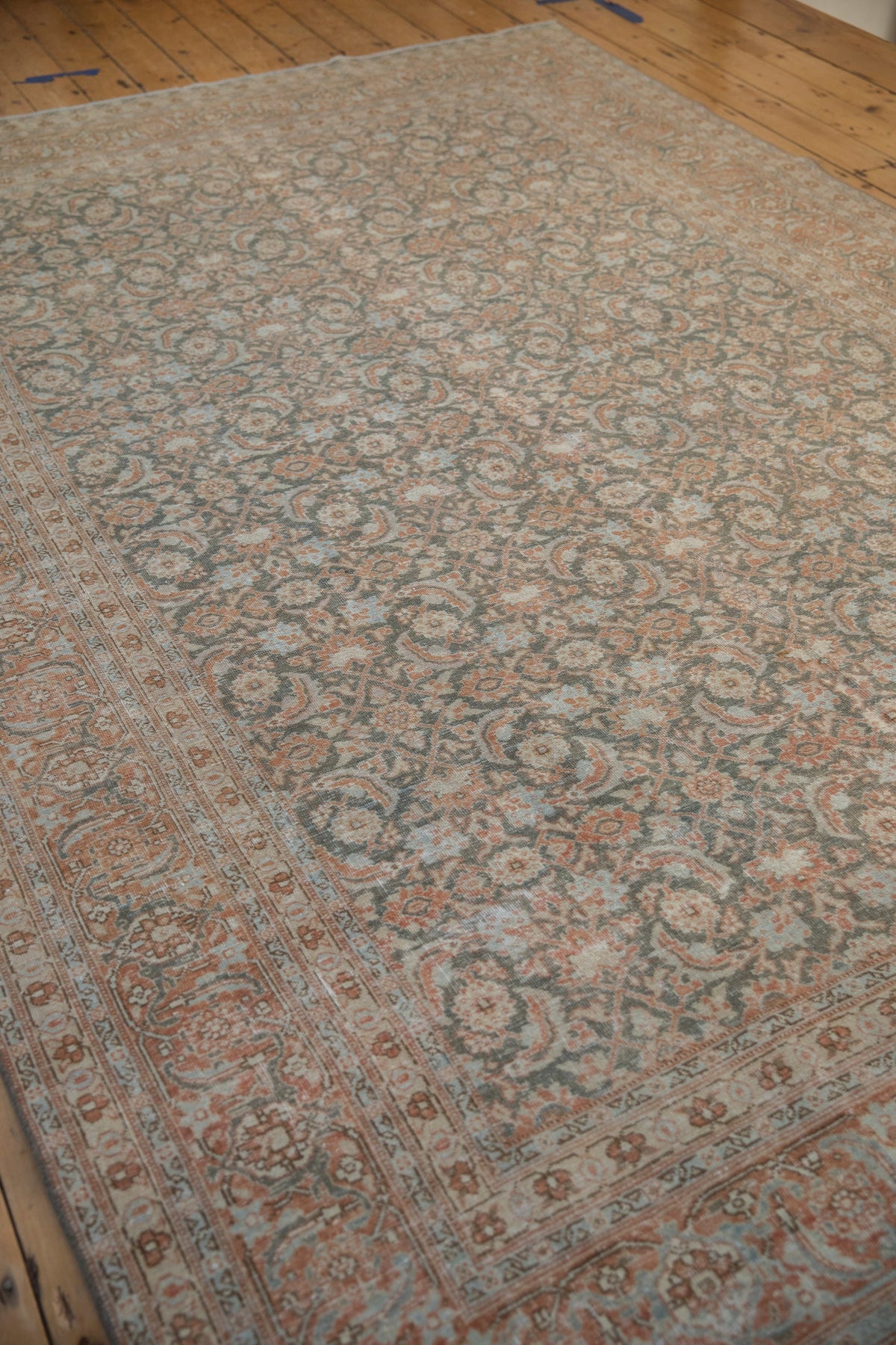 7.5x11 Vintage Distressed Tabriz Carpet
