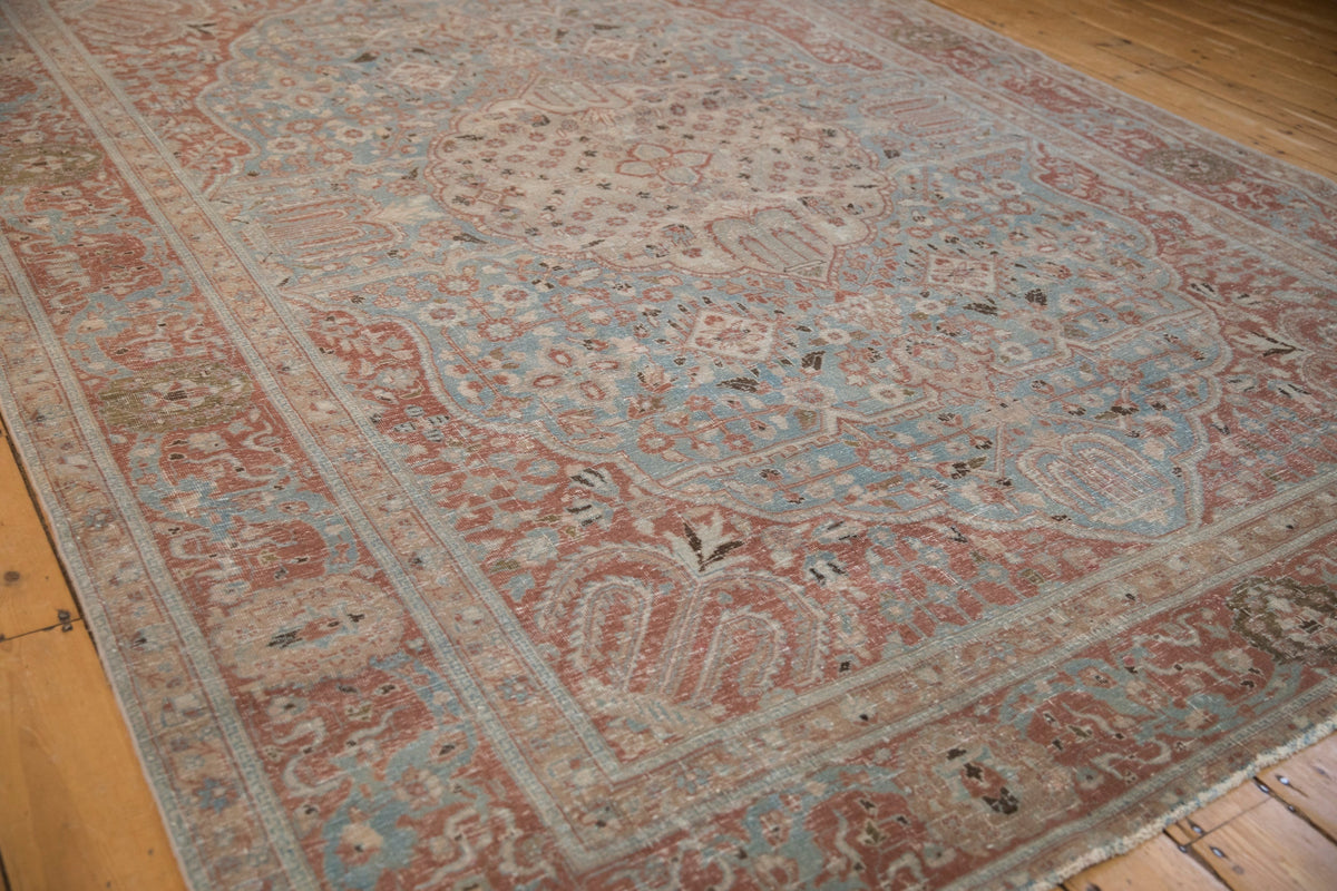 8x11 Vintage Distressed Tabriz Carpet