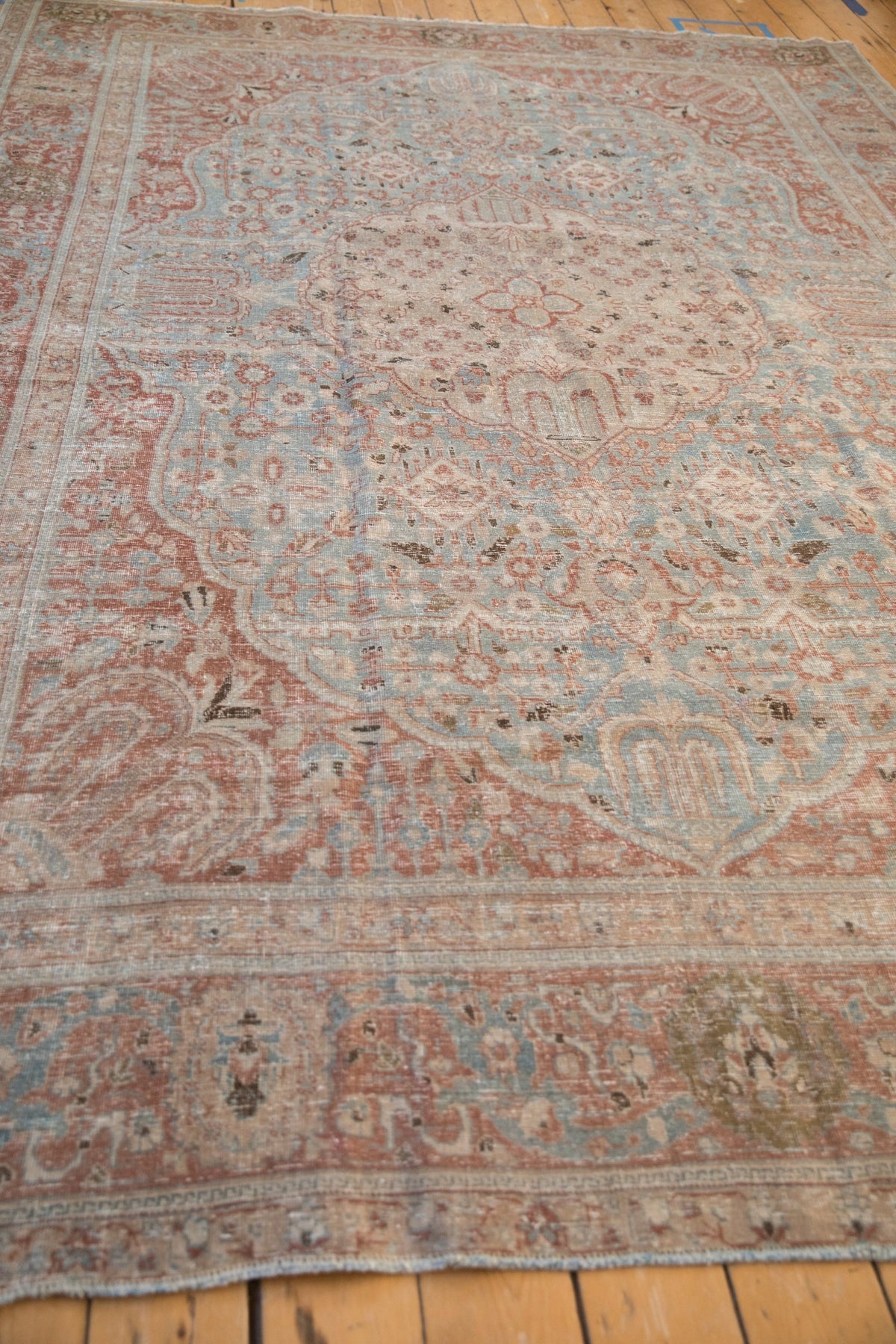 8x11 Vintage Distressed Tabriz Carpet