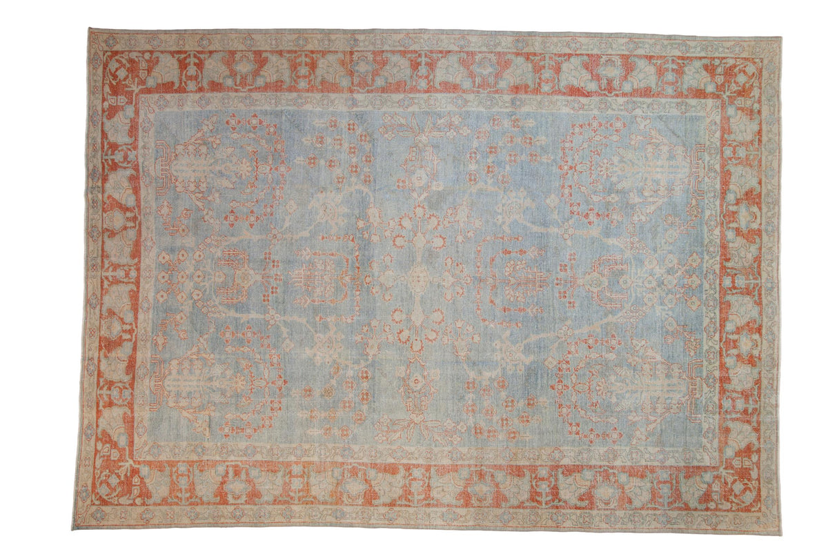 8.5x12 Vintage Distressed Mahal Carpet
