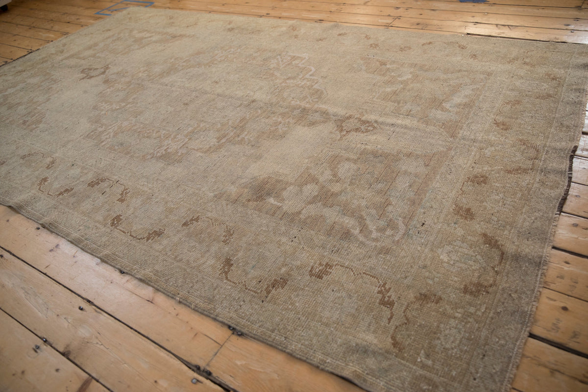 6x10 Vintage Distressed Oushak Carpet