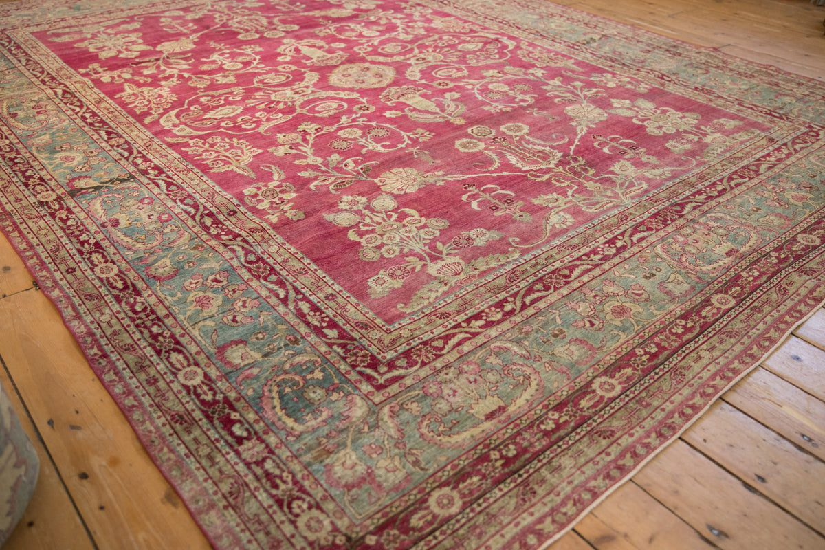 8.5x11.5 Antique Distressed Yezd Carpet