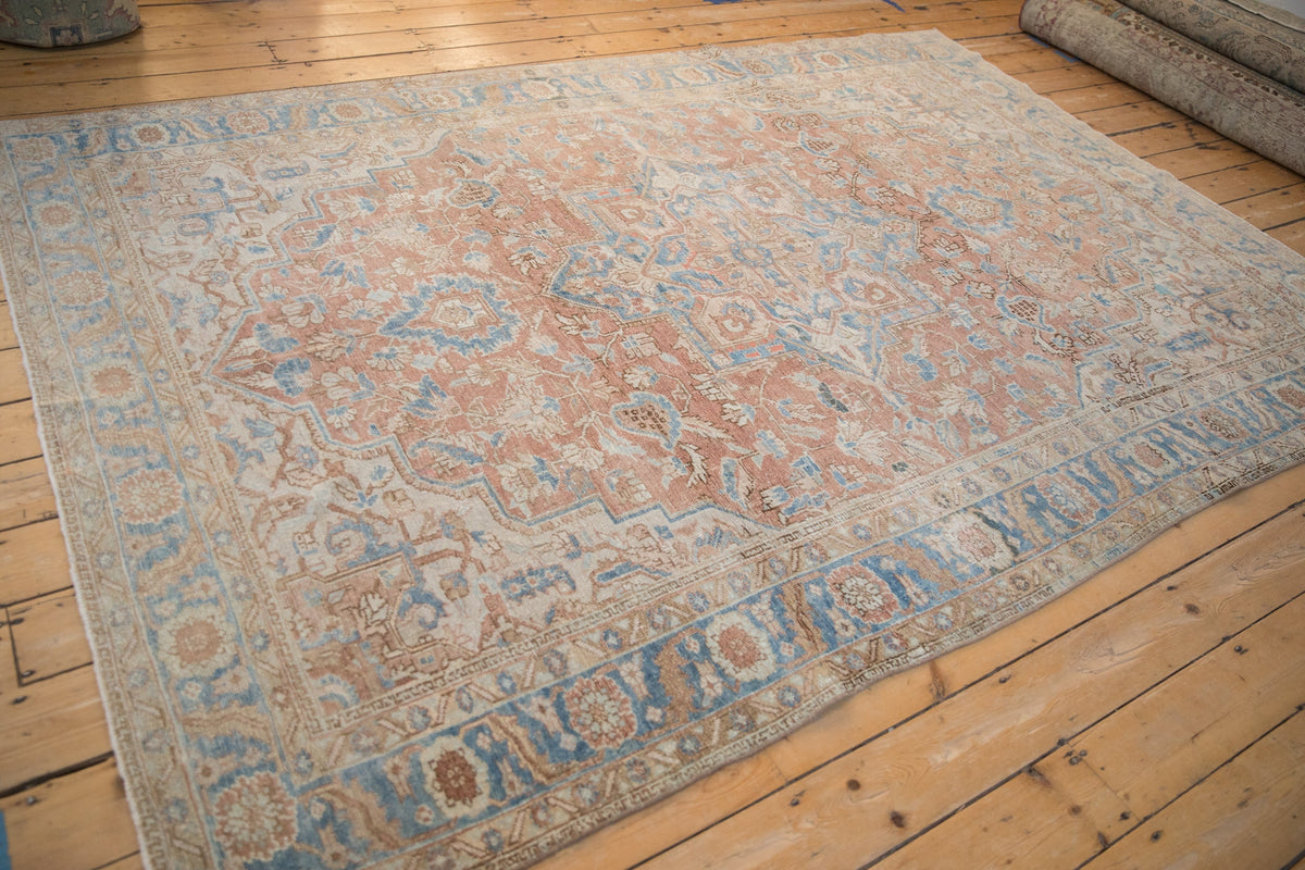 6.5x9.5 Vintage Distressed Heriz Carpet