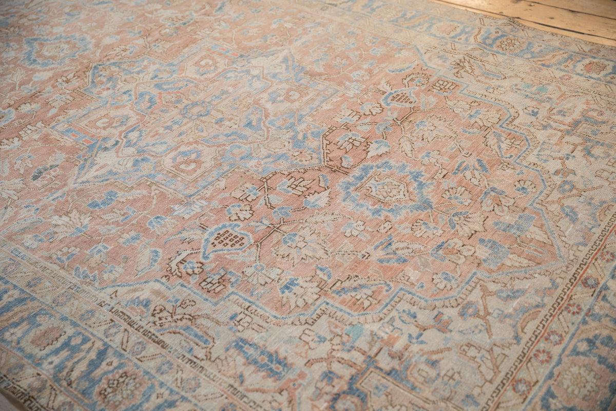 6.5x9.5 Vintage Distressed Heriz Carpet