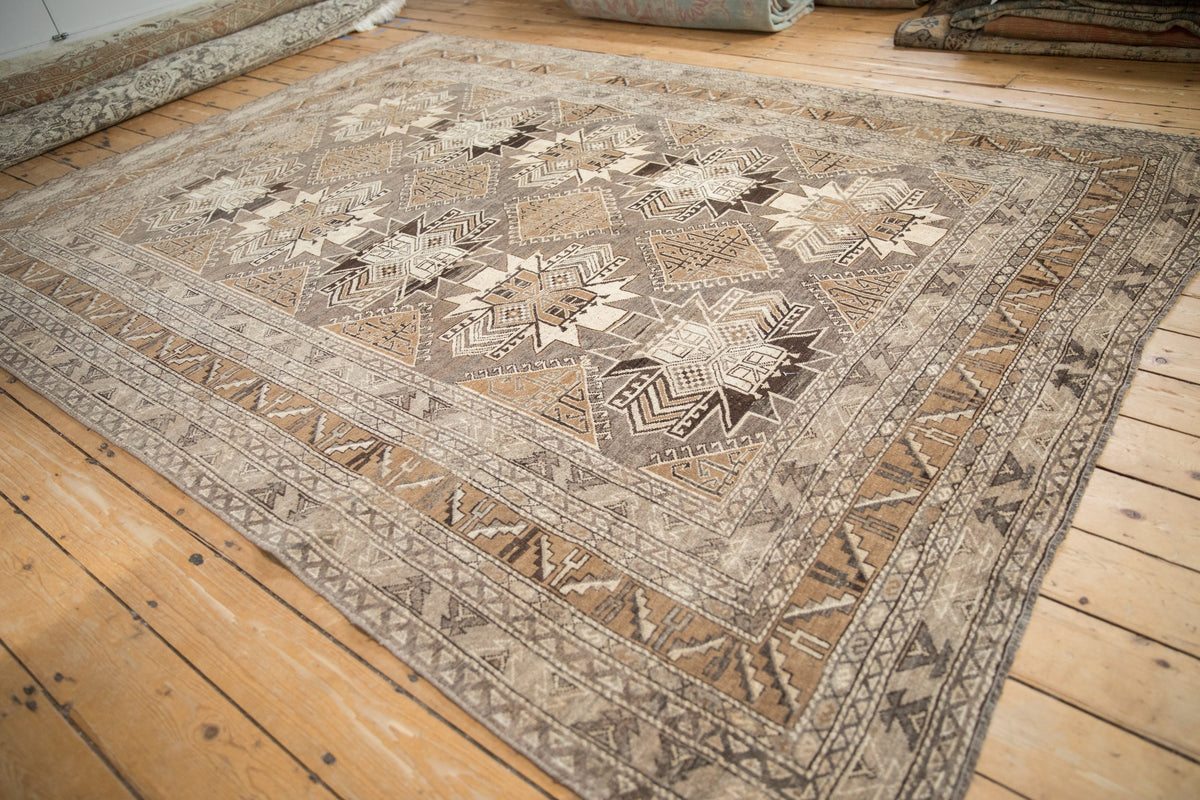 7x9.5 Vintage Distressed Kars Carpet