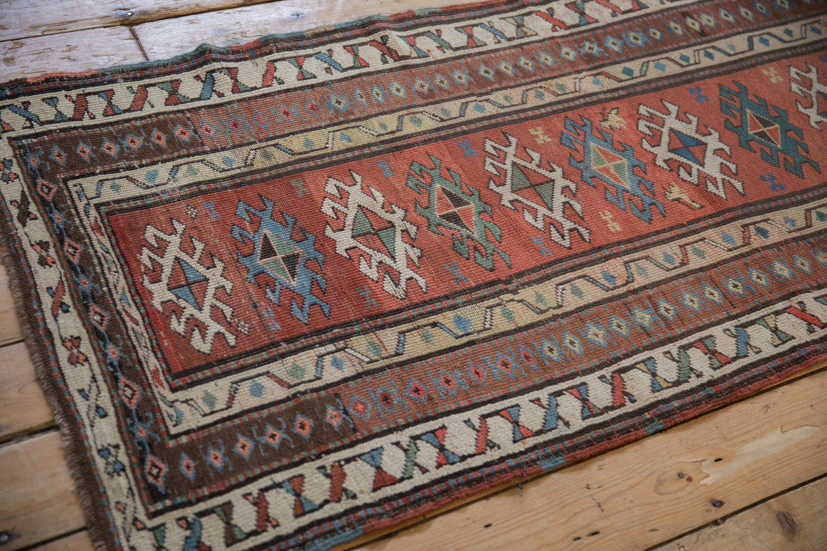 3x11 Antique Caucasian Rug Runner