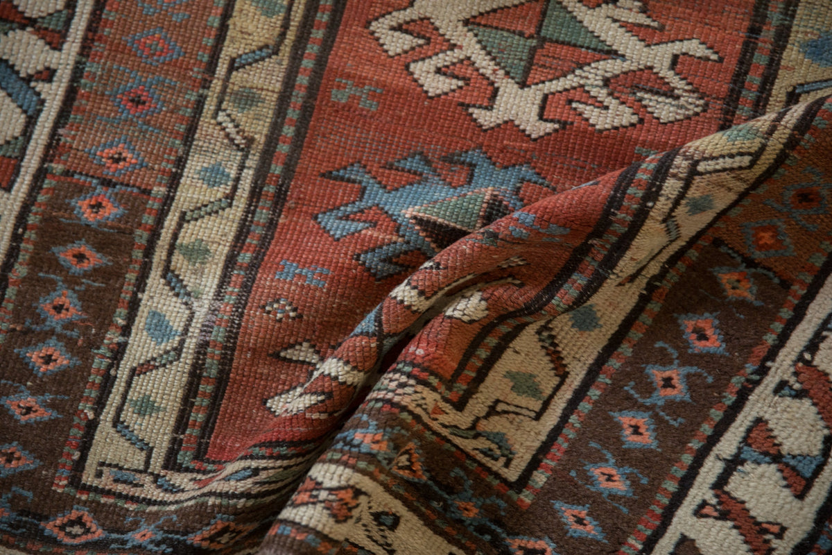 3x11 Antique Caucasian Rug Runner