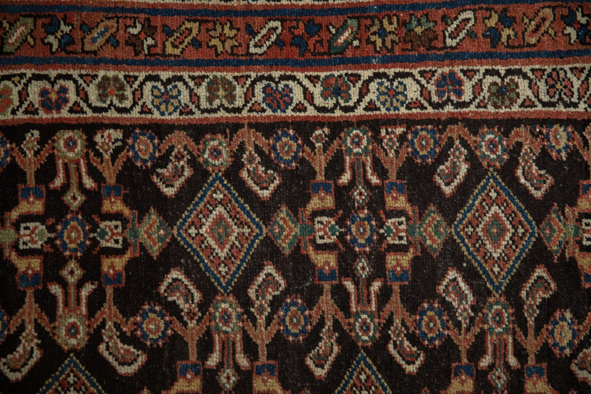 3.5x11.5 Antique Hamadan Rug Runner