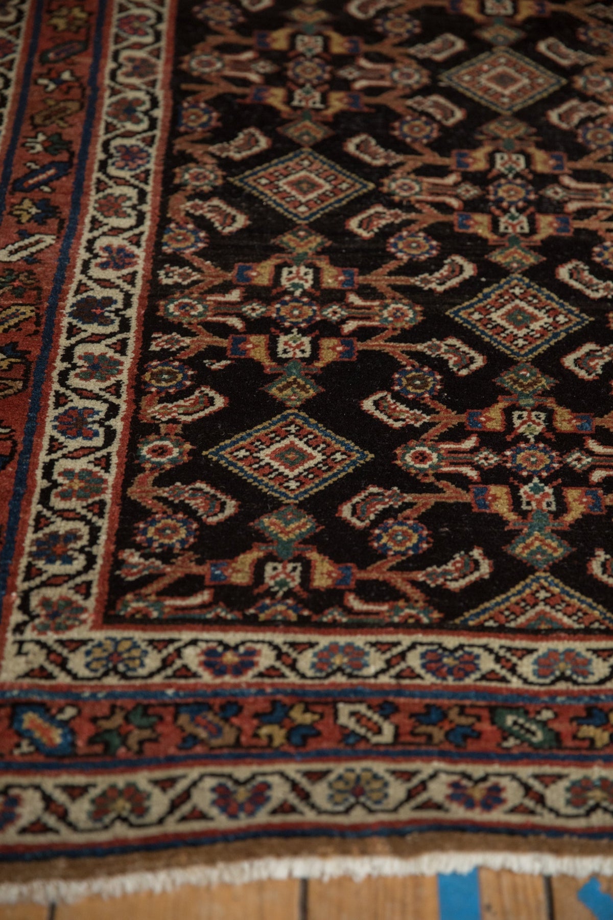 3.5x11.5 Antique Hamadan Rug Runner