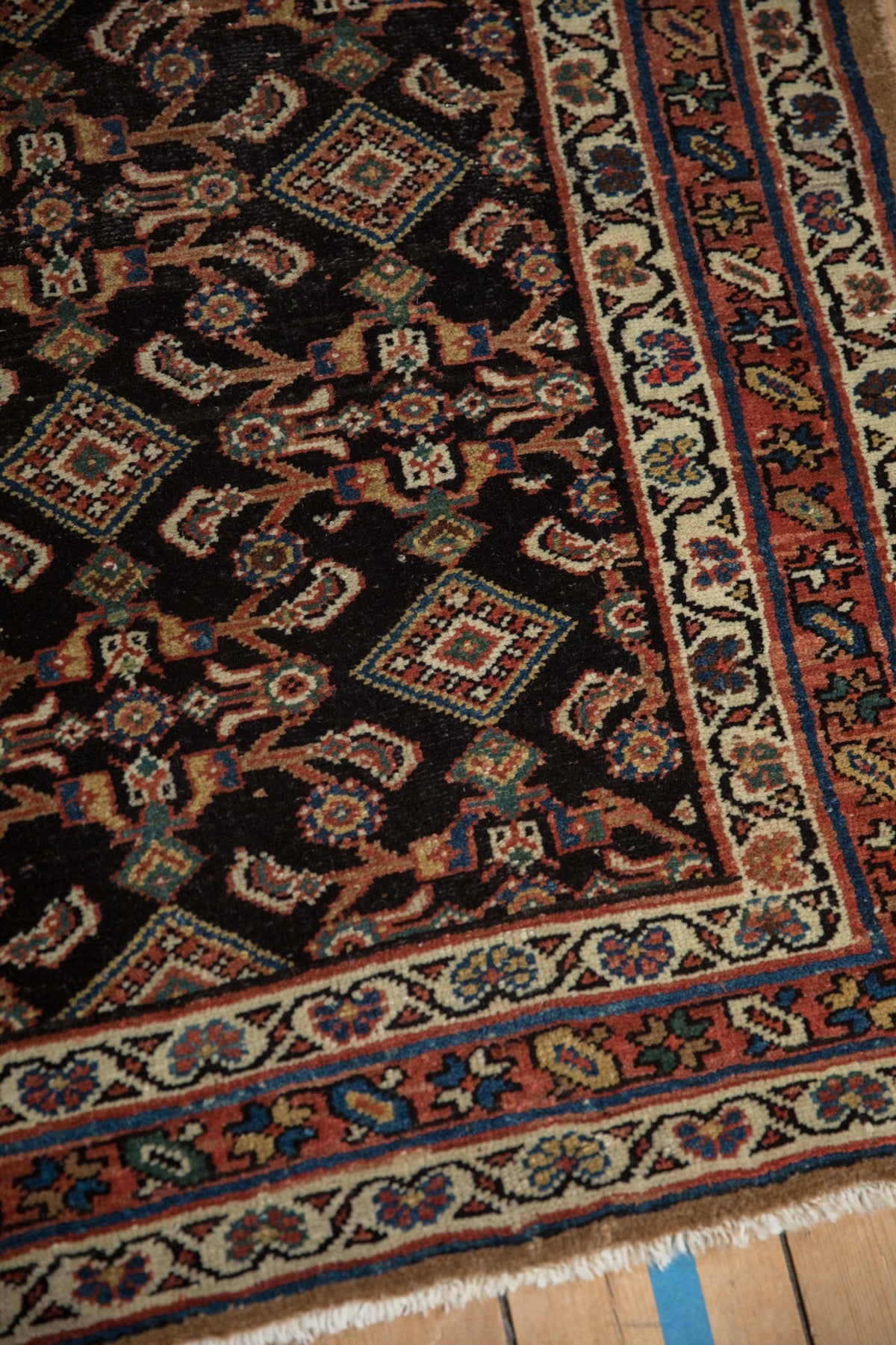 3.5x11.5 Antique Hamadan Rug Runner