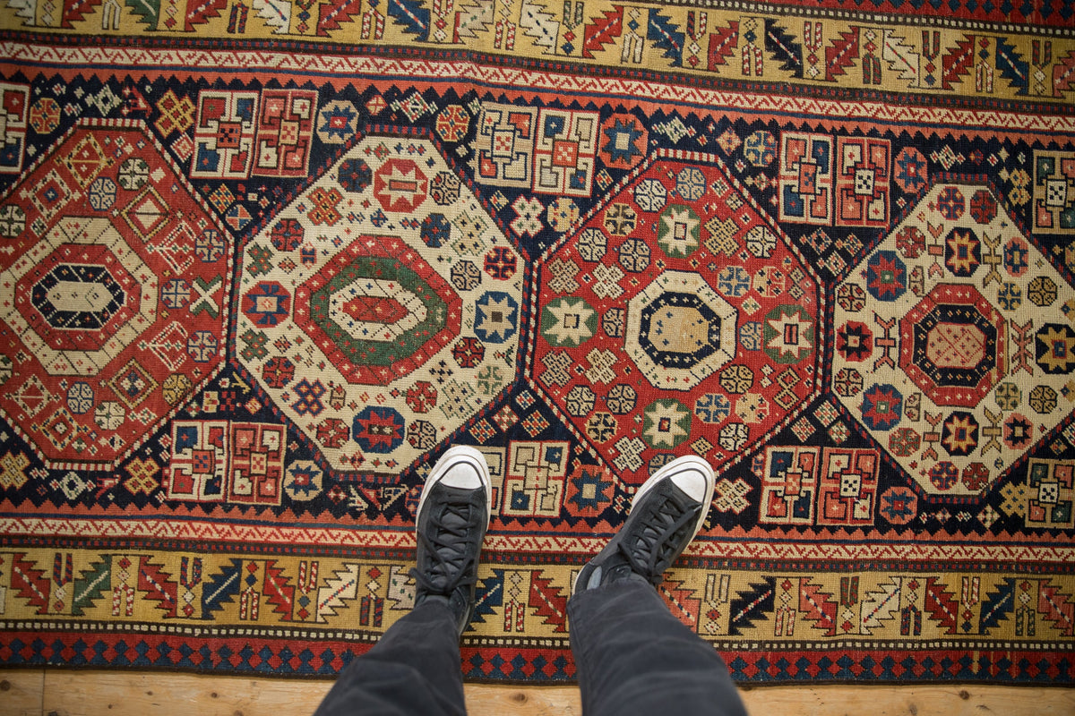 3.5x9.5 Antique Kazak Rug Runner