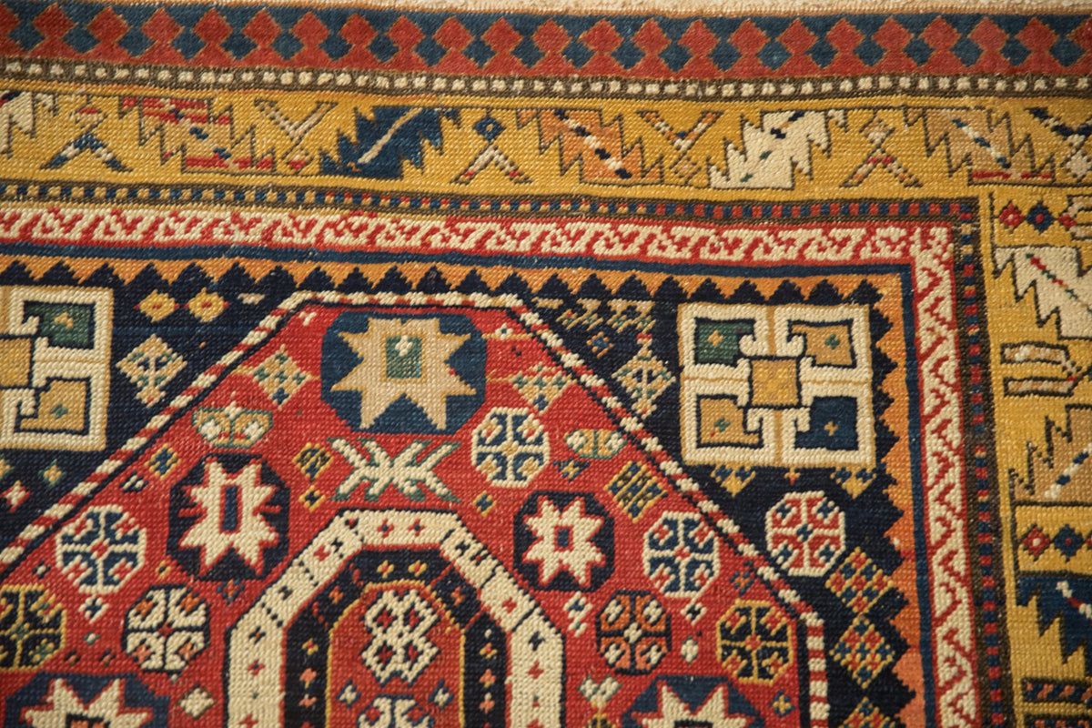 3.5x9.5 Antique Kazak Rug Runner