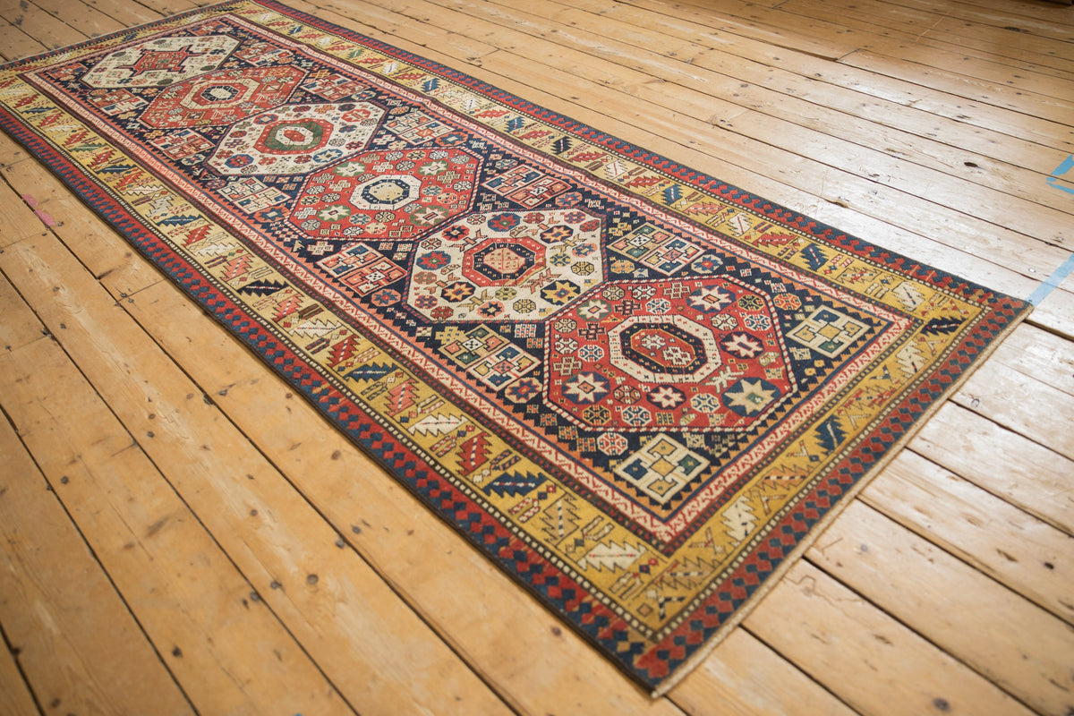 3.5x9.5 Antique Kazak Rug Runner