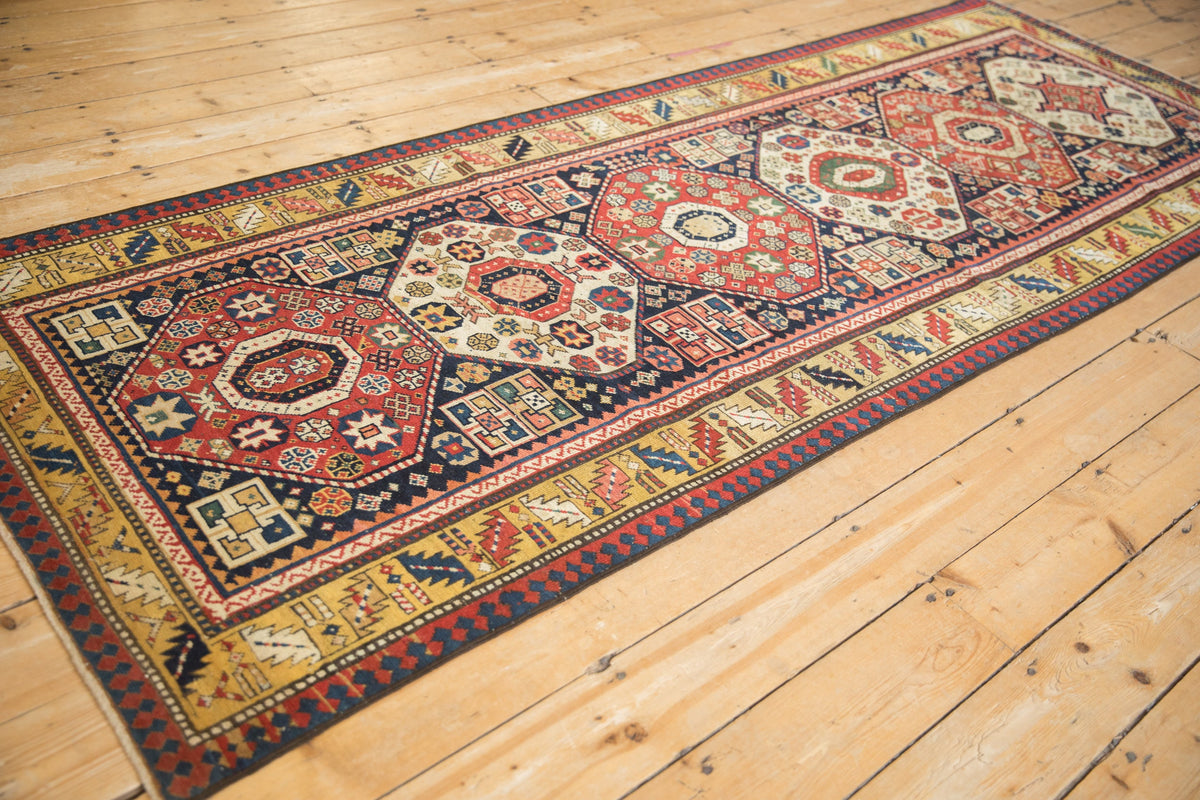 3.5x9.5 Antique Kazak Rug Runner