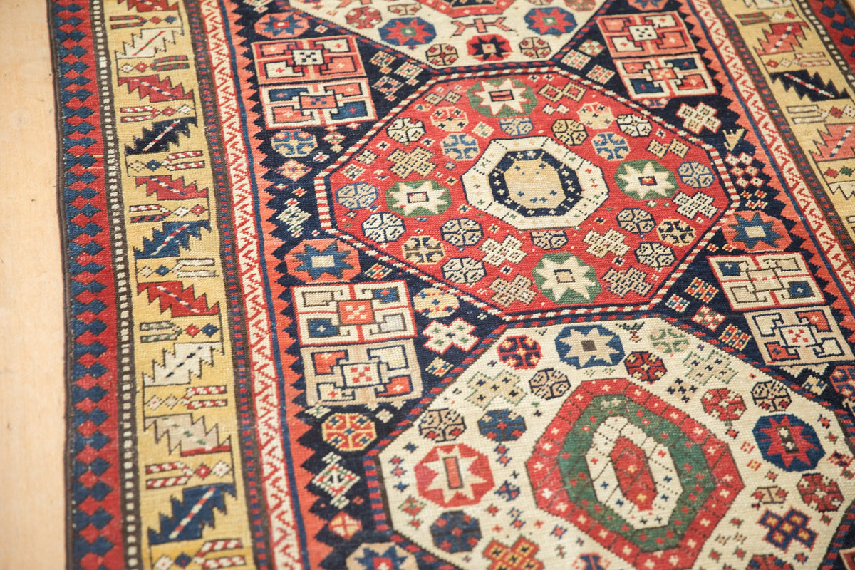 3.5x9.5 Antique Kazak Rug Runner
