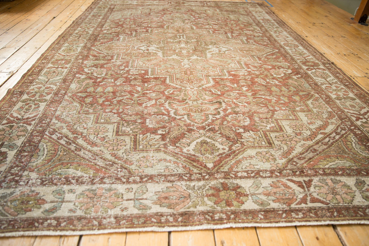 7x10 Vintage Distressed Baktiari Carpet