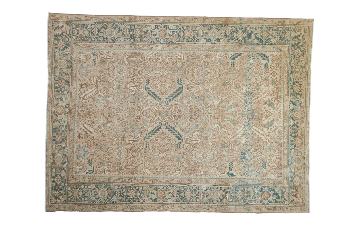 7.5x9.5 Vintage Distressed Heriz Carpet