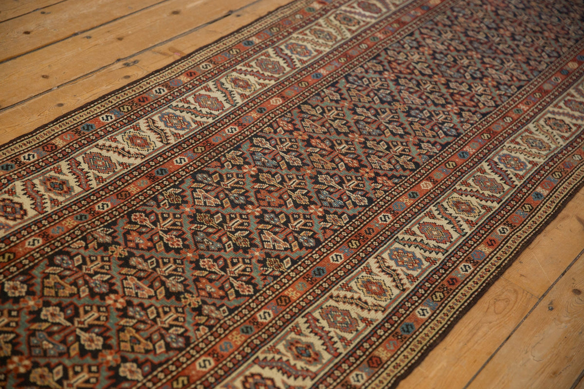 3.5x15.5 Antique Fine Malayer Rug Runner