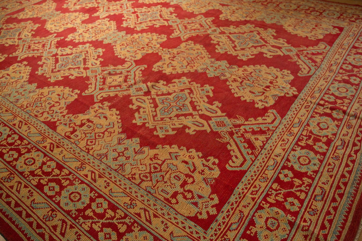 11.5x14.5 Vintage Oushak Carpet