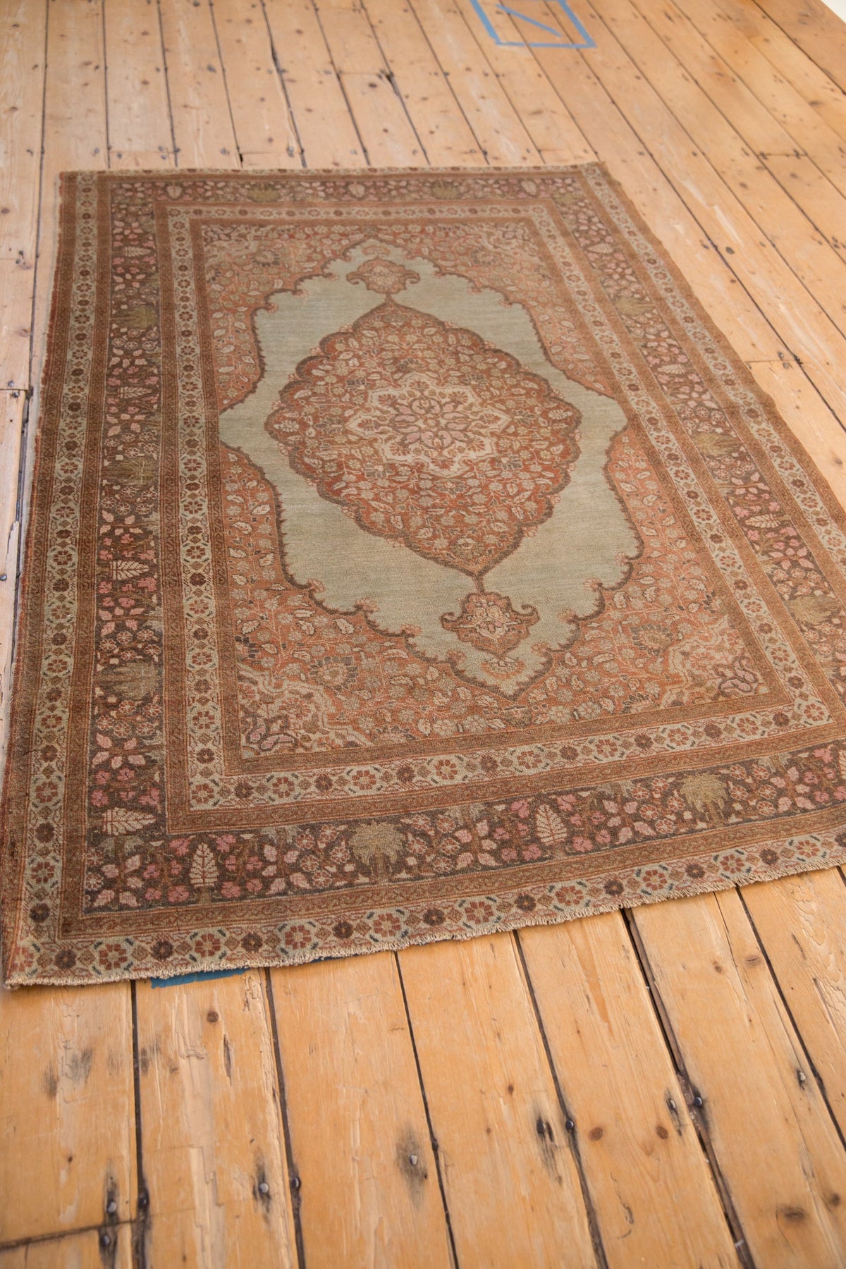 4x6 Antique Tabriz Rug
