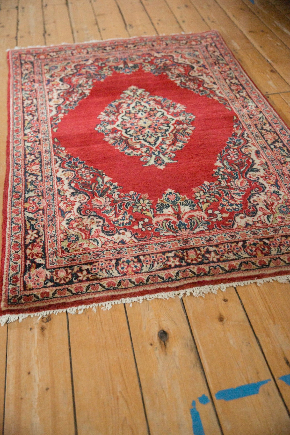 3.5x5 Vintage Sarouk Rug