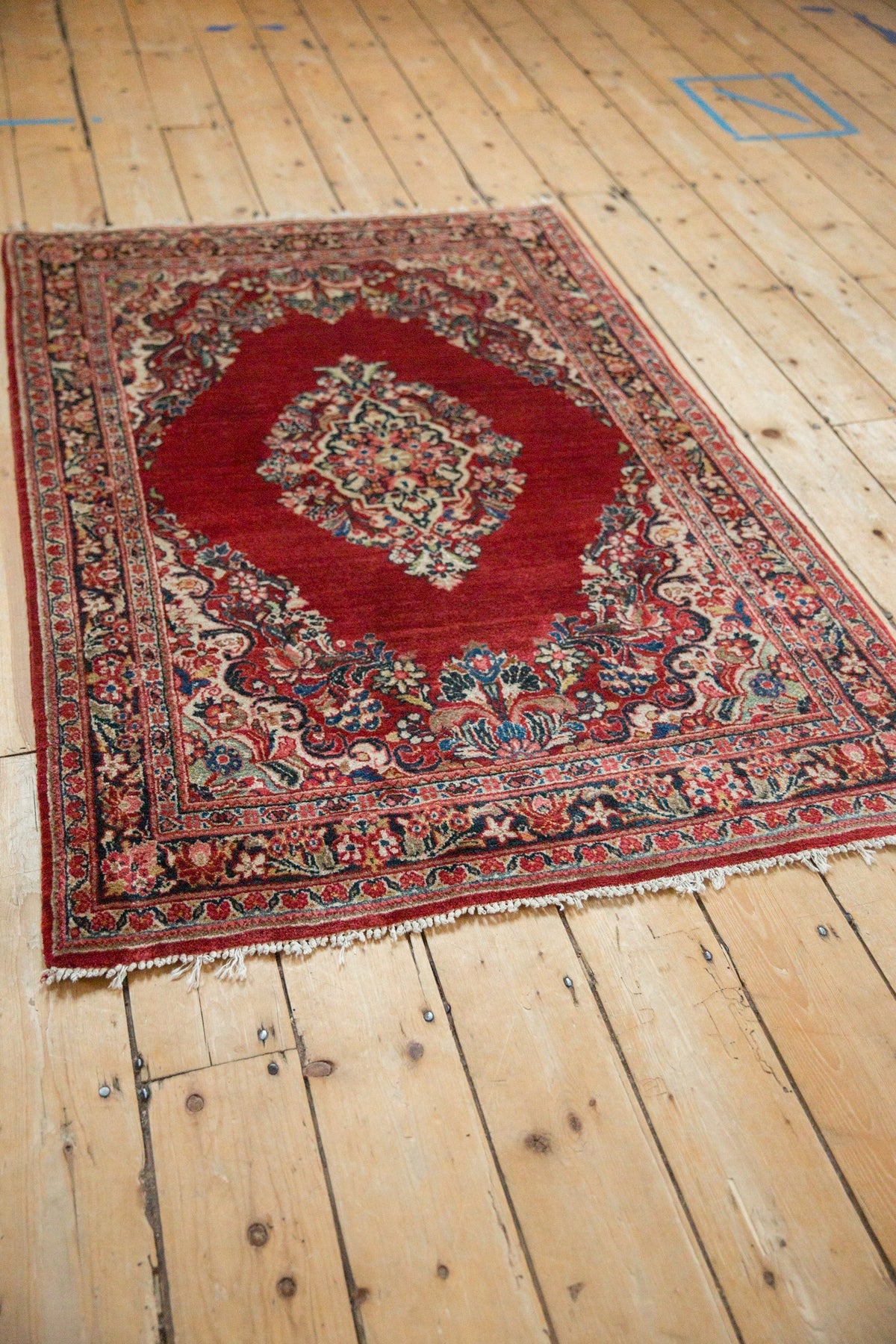 3.5x5 Vintage Sarouk Rug
